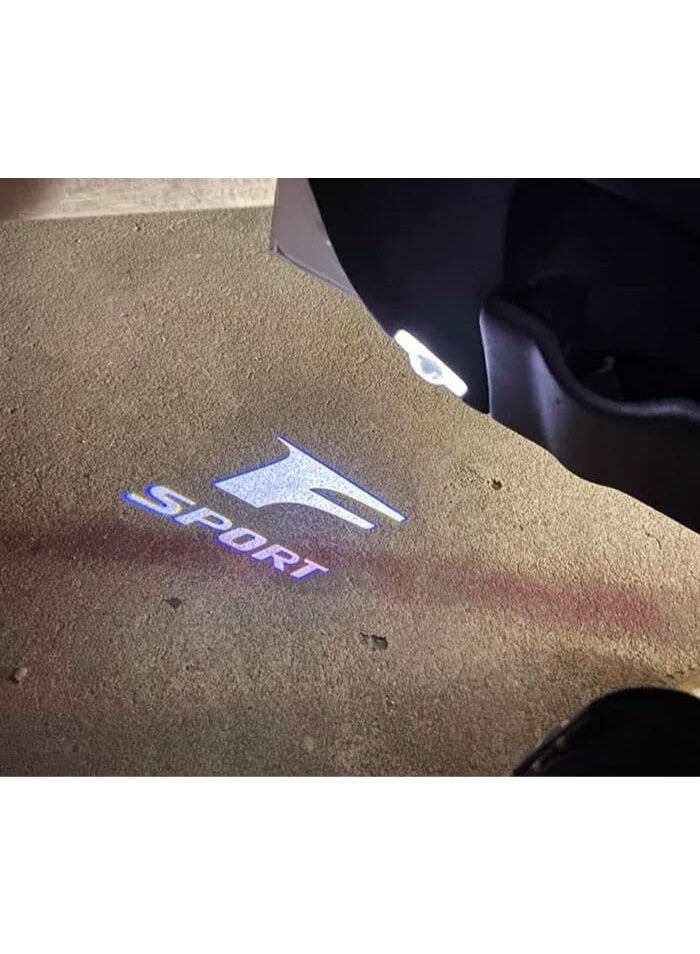 فيريكس قطعتان من مصابيح الترحيب LED عالية الدقة لشعار باب السيارة، متوافقة مع لكزس IS ISF F SPORT IS250 IS300 IS350 UX UX200 UX260h UX300h، بإضاءة خلفية شفافة. سهلة التركيب، فائقة السطوع، لا تتلاشى. - Image 2